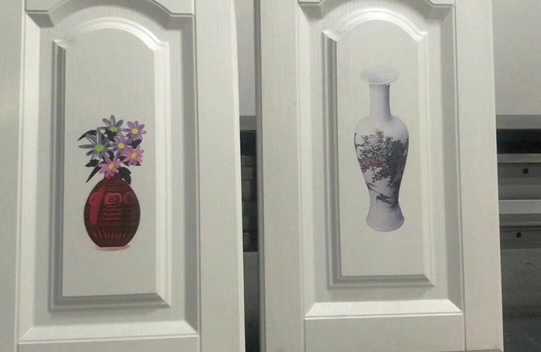 Door panel printing