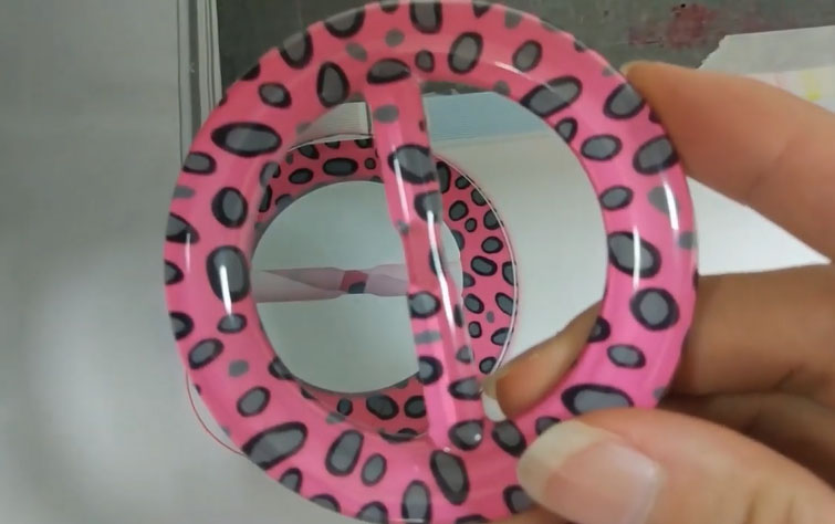 WLD -UV2513 Transparent material ring print
